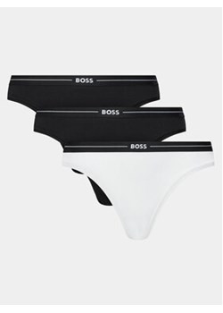 Boss Komplet 3 par fig klasycznych 50510016 Biały ze sklepu MODIVO w kategorii Majtki damskie - zdjęcie 170309601