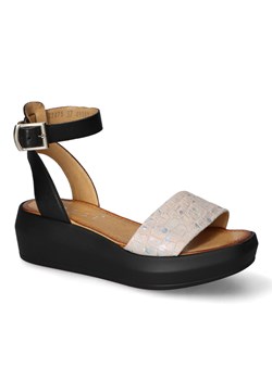 Sandały Nessi 22475 Czarny+multikolor lico ze sklepu Arturo-obuwie w kategorii Sandały damskie - zdjęcie 170313672