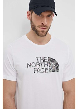The North Face t-shirt bawełniany męski kolor biały z nadrukiem NF0A87N5YPO1 ze sklepu ANSWEAR.com w kategorii T-shirty męskie - zdjęcie 170314201