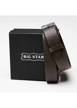 Skórzany pasek męski Big Star Shoes HH674136 105cm brązowy ze sklepu ButyButy.pl w kategorii Paski męskie - zdjęcie 170316150
