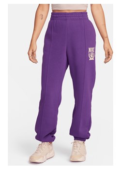 Damskie spodnie typu jogger z dzianiny Nike Sportswear - Fiolet ze sklepu Nike poland w kategorii Spodnie damskie - zdjęcie 170318193