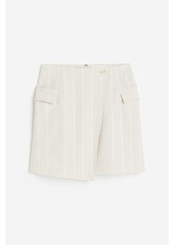 H & M - Kopertowa spódnica w strukturalny splot - Biały ze sklepu H&M w kategorii Spódnice - zdjęcie 170318303