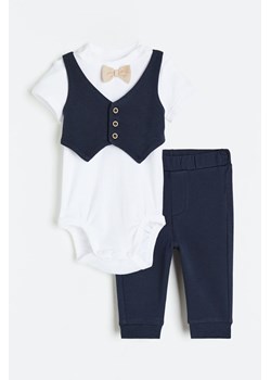 H & M - Bawełniany komplet 2-częściowy - Biały ze sklepu H&M w kategorii Odzież dla niemowląt - zdjęcie 170318330