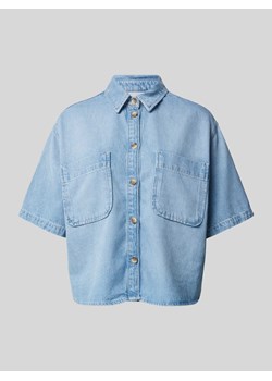 Bluzka jeansowa z kieszeniami na piersi ze sklepu Peek&Cloppenburg  w kategorii Koszule damskie - zdjęcie 170318580