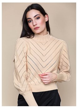 4funkyflavours Sweter &quot;My Jinji&quot; w kolorze beżowym ze sklepu Limango Polska w kategorii Swetry damskie - zdjęcie 170321672