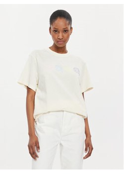 KARL LAGERFELD T-Shirt 241W1702 Biały Relaxed Fit ze sklepu MODIVO w kategorii Bluzki damskie - zdjęcie 170323122