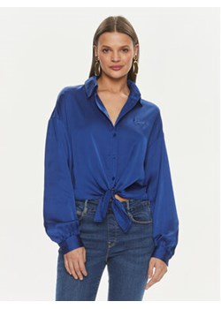 Guess Koszula W3GH93 WD8G2 Niebieski Regular Fit ze sklepu MODIVO w kategorii Koszule damskie - zdjęcie 170323144