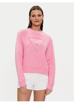 Guess Bluza Cn Icon W4RQ96 KB681 Różowy Regular Fit ze sklepu MODIVO w kategorii Bluzy damskie - zdjęcie 170323273