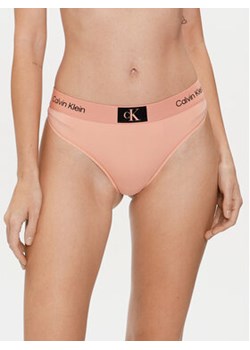 Calvin Klein Underwear Stringi 000QF7248E Różowy ze sklepu MODIVO w kategorii Majtki damskie - zdjęcie 170323314