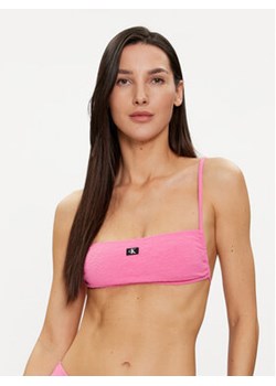 Calvin Klein Swimwear Góra od bikini KW0KW02395 Różowy ze sklepu MODIVO w kategorii Stroje kąpielowe - zdjęcie 170323444