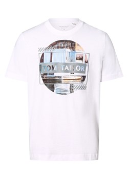 Tom Tailor Koszulka męska Mężczyźni Bawełna biały nadruk ze sklepu vangraaf w kategorii T-shirty męskie - zdjęcie 170324053