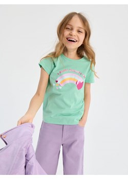 Sinsay - Koszulka z nadrukiem - zielony ze sklepu Sinsay w kategorii Bluzki dziewczęce - zdjęcie 170325890