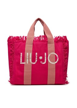 Torebka Liu Jo Shopping Logo Stamp VA4203 T0300 Deep Pink 82143 ze sklepu eobuwie.pl w kategorii Torby Shopper bag - zdjęcie 170326061