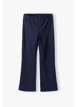 Granatowe spodnie dziewczęce flare - Lincoln&Sharks ze sklepu 5.10.15 w kategorii Spodnie dziewczęce - zdjęcie 170326231
