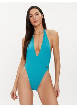 Calvin Klein Swimwear Strój kąpielowy KW0KW02342 Niebieski ze sklepu MODIVO w kategorii Stroje kąpielowe - zdjęcie 170326993