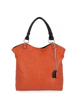 Torebka Uniwersalna Shopper Bag Hernan Pomarańczowa HB0150 ze sklepu PaniTorbalska w kategorii Torby Shopper bag - zdjęcie 170327644