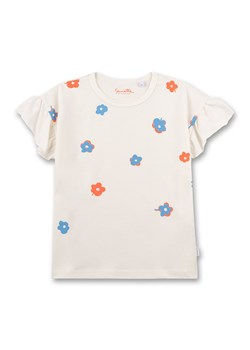 Sanetta Kidswear Koszulka w kolorze białym ze wzorem ze sklepu Limango Polska w kategorii Bluzki dziewczęce - zdjęcie 170328361