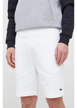 Lacoste szorty męskie kolor biały ze sklepu PRM w kategorii Spodenki męskie - zdjęcie 170329502