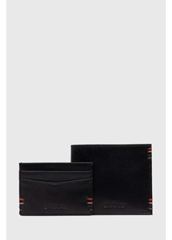 Barbour portfel i etui na karty skórzane Cairnwell Wallet & Cardholder Gift Set kolor czarny MGS0082 ze sklepu PRM w kategorii Portfele męskie - zdjęcie 170329720