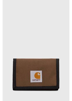 Carhartt WIP portfel Alec Wallet kolor brązowy I031471.1ZDXX ze sklepu PRM w kategorii Portfele damskie - zdjęcie 170329724
