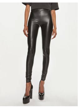 Pinko Spodnie z imitacji skóry Ginseng 102601 A18B Czarny Slim Fit ze sklepu MODIVO w kategorii Spodnie damskie - zdjęcie 170330082