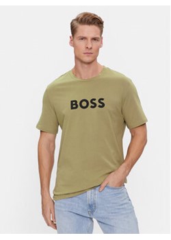 Boss T-Shirt 50491706 Zielony Regular Fit ze sklepu MODIVO w kategorii T-shirty męskie - zdjęcie 170334394