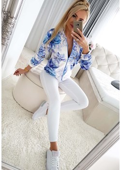 Bluza damska Welurek Niebieska, rozmiar XL ze sklepu Iwette Fashion w kategorii Bluzy damskie - zdjęcie 170334404