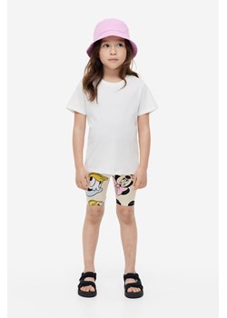 H & M - Krótkie legginsy z nadrukiem - Beżowy ze sklepu H&M w kategorii Spodenki dziewczęce - zdjęcie 170335194