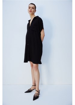 H & M - MAMA Szmizjerka z wiązanym paskiem - Czarny ze sklepu H&M w kategorii Sukienki ciążowe - zdjęcie 170335284