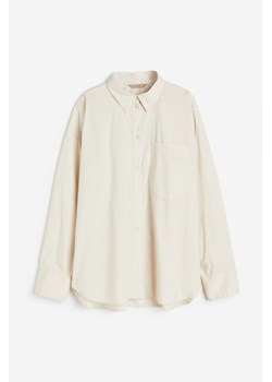H & M - Bawełniana koszula - Beżowy ze sklepu H&M w kategorii Piżamy damskie - zdjęcie 170335290