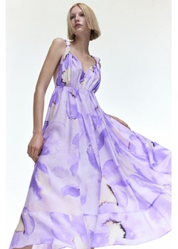 H & M - Sukienka midi z domieszką lyocellu - Fioletowy ze sklepu H&M w kategorii Sukienki - zdjęcie 170335333