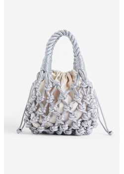 H & M - Mała torebka ze sznurka - Szary ze sklepu H&M w kategorii Kopertówki - zdjęcie 170335353