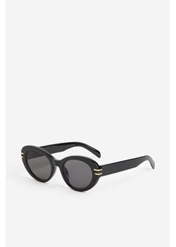 H & M - Okrągłe okulary przeciwsłoneczne - Czarny ze sklepu H&M w kategorii Okulary przeciwsłoneczne damskie - zdjęcie 170335372