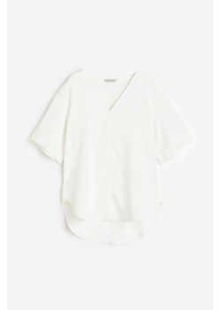 H & M - Top z dekoltem w serek - Biały ze sklepu H&M w kategorii Bluzki damskie - zdjęcie 170335423