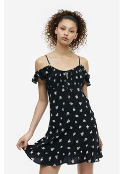 H & M - Sukienka z odkrytymi ramionami - Czarny ze sklepu H&M w kategorii Sukienki - zdjęcie 170335444
