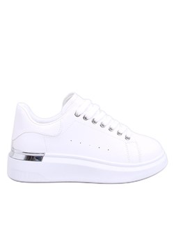 Sneakersy damskie Raclei White białe ze sklepu ButyModne.pl w kategorii Trampki damskie - zdjęcie 170335793