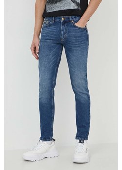 Versace Jeans Couture jeansy męskie kolor granatowy 76GAB5D0 CDW97 ze sklepu ANSWEAR.com w kategorii Jeansy męskie - zdjęcie 170339771