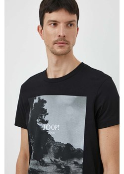 Joop! t-shirt bawełniany Dario męski kolor czarny z nadrukiem 3004242510017940 ze sklepu ANSWEAR.com w kategorii T-shirty męskie - zdjęcie 170339814