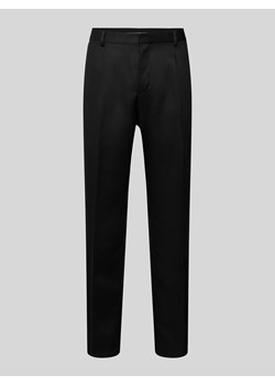 Spodnie materiałowe o kroju slim fit w kant ze sklepu Peek&Cloppenburg  w kategorii Spodnie męskie - zdjęcie 170342430