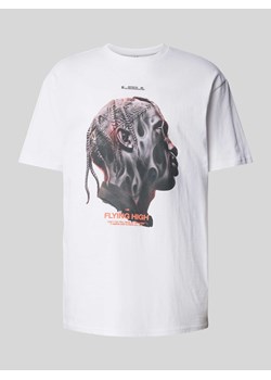 T-shirt z nadrukiem z motywem i napisem model ‘FLYING HIGH’ ze sklepu Peek&Cloppenburg  w kategorii T-shirty męskie - zdjęcie 170342451