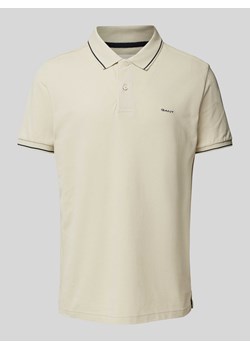 Koszulka polo z wyhaftowanym logo model ‘TIPPING’ ze sklepu Peek&Cloppenburg  w kategorii T-shirty męskie - zdjęcie 170342654