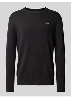 Sweter z dzianiny o kroju slim fit z wyhaftowanym logo ze sklepu Peek&Cloppenburg  w kategorii Swetry męskie - zdjęcie 170342674