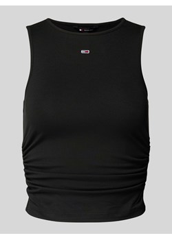 Top o kroju slim fit z bocznymi marszczeniami model ‘GATHERING’ ze sklepu Peek&Cloppenburg  w kategorii Bluzki damskie - zdjęcie 170342861