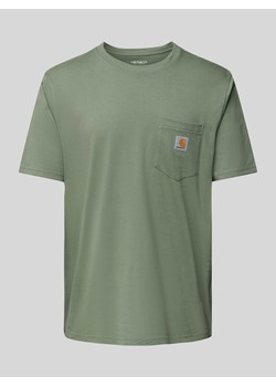 T-shirt z naszywką z logo model ‘POCKET’ ze sklepu Peek&Cloppenburg  w kategorii T-shirty męskie - zdjęcie 170342862