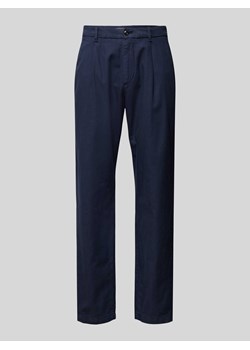 Chinosy o kroju regular fit z zakładkami w pasie model ‘HARLEM’ ze sklepu Peek&Cloppenburg  w kategorii Spodnie męskie - zdjęcie 170343121