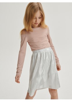 Reserved - Spódnica z błyszczącej tkaniny - ciemnoszary ze sklepu Reserved w kategorii Spódnice dziewczęce - zdjęcie 170343880
