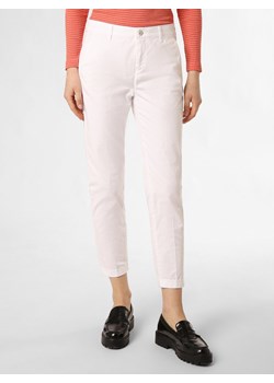 MAC Spodnie Kobiety Bawełna biały jednolity ze sklepu vangraaf w kategorii Spodnie damskie - zdjęcie 170343922