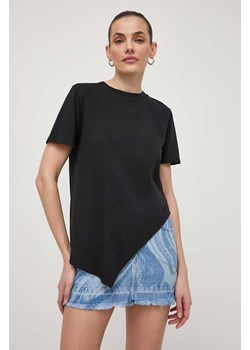 Patrizia Pepe t-shirt bawełniany damski kolor czarny 2M4378 J111 ze sklepu ANSWEAR.com w kategorii Bluzki damskie - zdjęcie 170345303