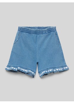 Szorty jeansowe z elastycznym pasem ze sklepu Peek&Cloppenburg  w kategorii Spodenki dziewczęce - zdjęcie 170380562
