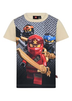 LEGO Koszulka &quot;Taylor 332&quot; w kolorze beżowym ze wzorem ze sklepu Limango Polska w kategorii T-shirty chłopięce - zdjęcie 170381341